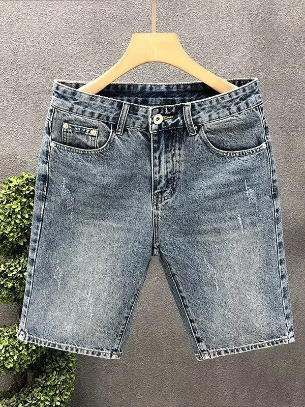 Classic Retro Blue Denim Shorts Men's Summer Trendy Five-Point Pants 2026 New Style Versatile Men's Jeans Casual Straight Leg
Classic Retro Blue Denim Shorts Men's Summer Trendy Five-Point Pants 2026 New Style Versatile Men's Jeans Casual Straight Leg