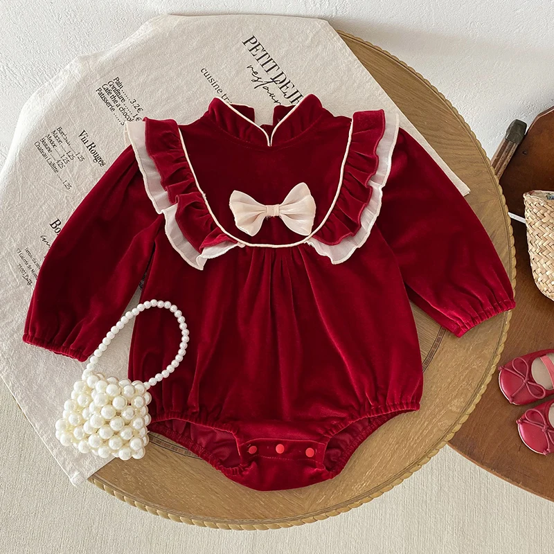 2025 New Autumn 0-24M Baby Girls Clothing Christmas Style Toddler Baby Girls Romper Long Sleeved Splicing Infant Baby Jumpsuit
2025 New Autumn 0-24M Baby Girls Clothing Christmas Style Toddler Baby Girls Romper Long Sleeved Splicing Infant Baby Jumpsuit