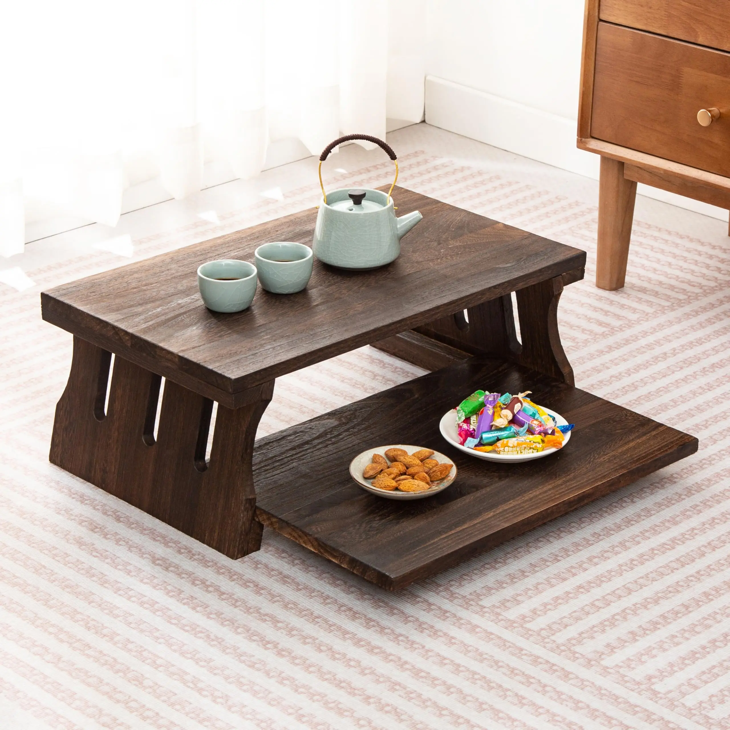 Japanese Style Low Wooden Coffee Table Foldable Solid Wood Tea Table For Living Room Tatami Meditation
Japanese Style Low Wooden Coffee Table Foldable Solid Wood Tea Table For Living Room Tatami Meditation