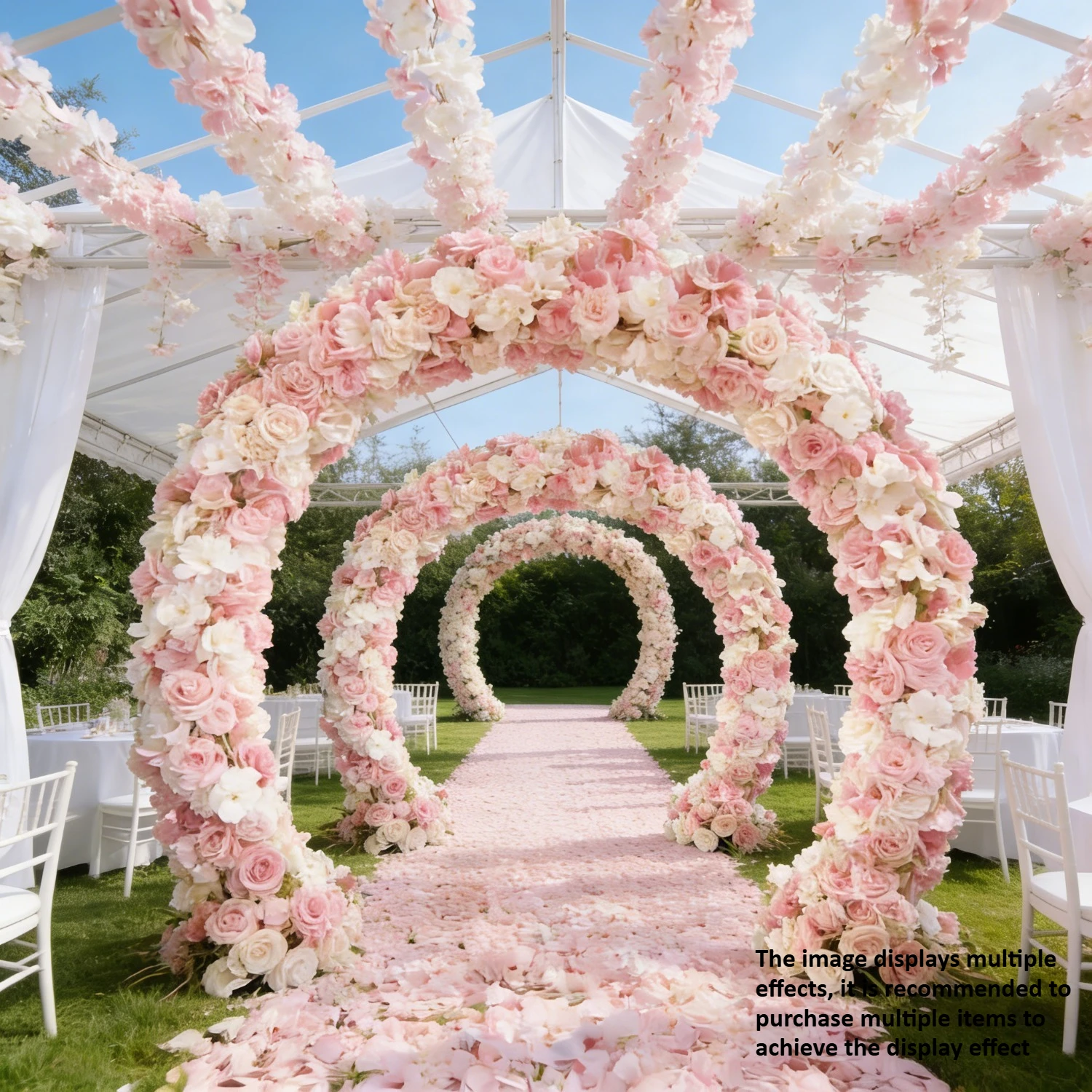 4-Pack Artificial Cherry Blossom Garland Wedding Backdrop Decor 71.65in Fake Flower Hanging Banner, Silk Ivy Party for Garden
4-Pack Artificial Cherry Blossom Garland Wedding Backdrop Decor 71.65in Fake Flower Hanging Banner, Silk Ivy Party for Garden