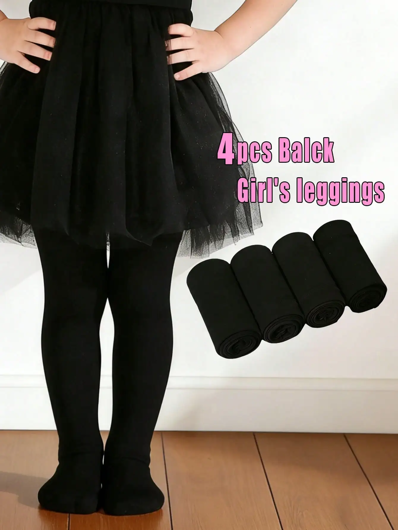 4-Pack Girls Black Tights 0-14Y Soft Stretchy Breathable Kids Pantyhose For Under Skirts, Dresses, School & Daily Summer Wear
4-Pack Girls Black Tights 0-14Y Soft Stretchy Breathable Kids Pantyhose For Under Skirts, Dresses, School & Daily Summer Wear
