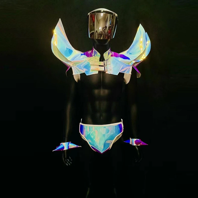 Male Laser Mirror Gogo Dance Costume Sexy Pole Dance Outfit Flying Shoulder Tops Shorts Nightclub Party Rave Clothing VDB7376
Male Laser Mirror Gogo Dance Costume Sexy Pole Dance Outfit Flying Shoulder Tops Shorts Nightclub Party Rave Clothing VDB7376