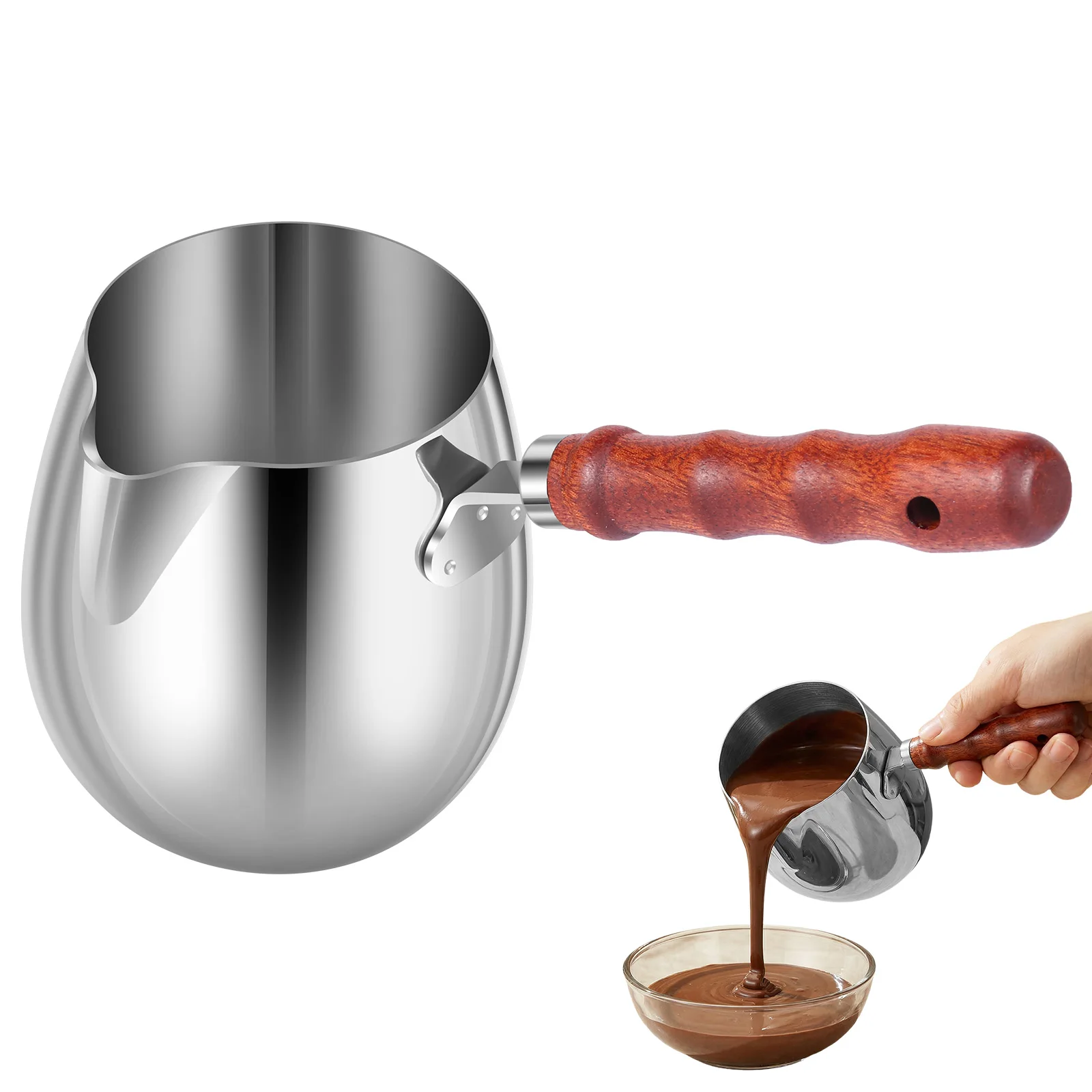 Turkish Coffee Pot Maple Syrup Sauce Heat Comfortable with Heat Resistant Handle Coffee Maker for Restaurant Camping Home Cafe
Turkish Coffee Pot Maple Syrup Sauce Heat Comfortable with Heat Resistant Handle Coffee Maker for Restaurant Camping Home Cafe