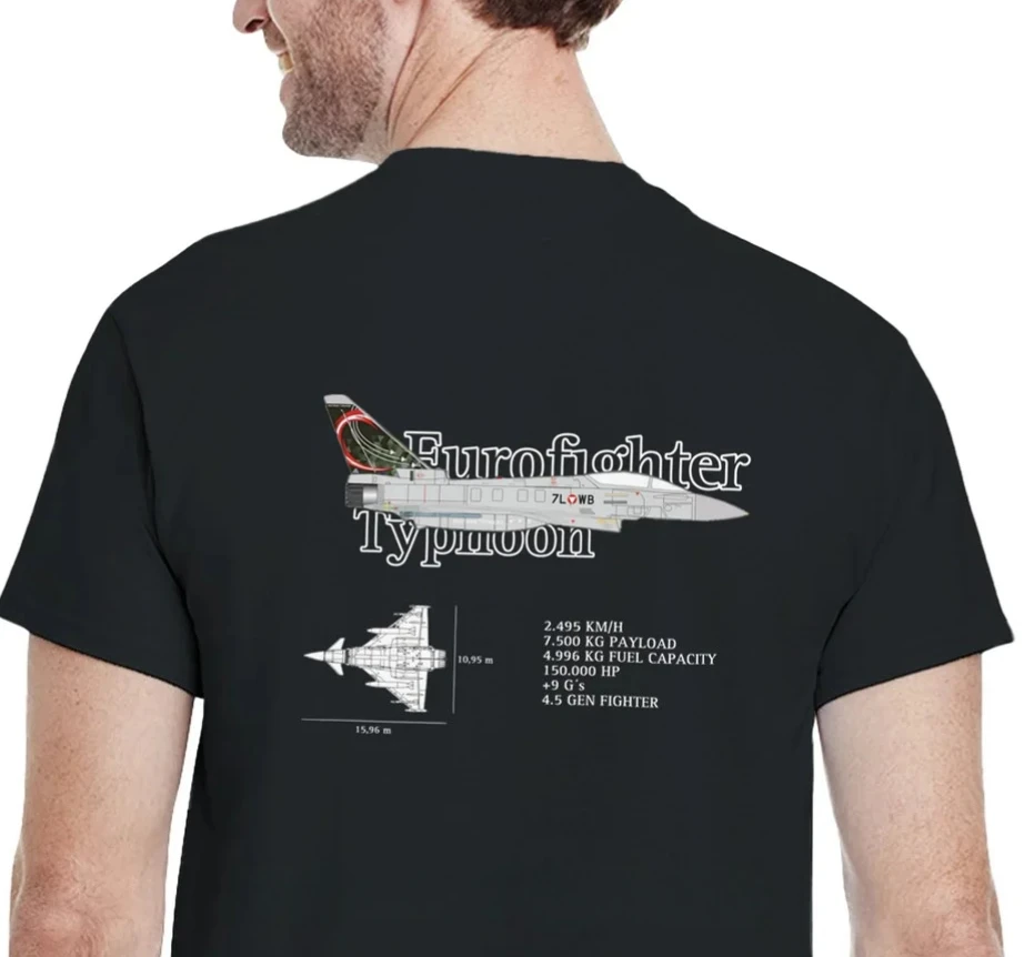 Eurofighter Typhoon Air Fighter Aircraft Jet T-Shirt Short Sleeve Casual 100% Cotton Shirt
Eurofighter Typhoon Air Fighter Aircraft Jet T-Shirt Short Sleeve Casual 100% Cotton Shirt