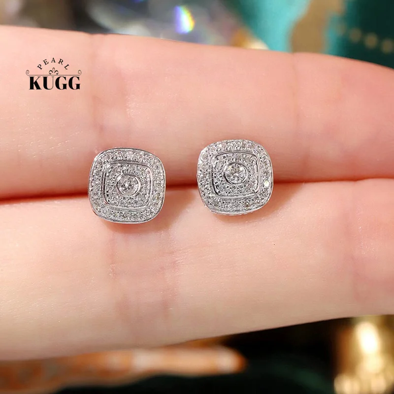 KUGG серьги из 100% белого золота 18 карат, женские серьги-гвоздики с настоящими натуральными бриллиантами 0,32 карата, модные квадратные формы, высокие свадебные украшения
KUGG серьги из 100% белого золота 18 карат, женские серьги-гвоздики с настоящими натуральными бриллиантами 0,32 карата, модные квадратные формы, высокие свадебные украшения