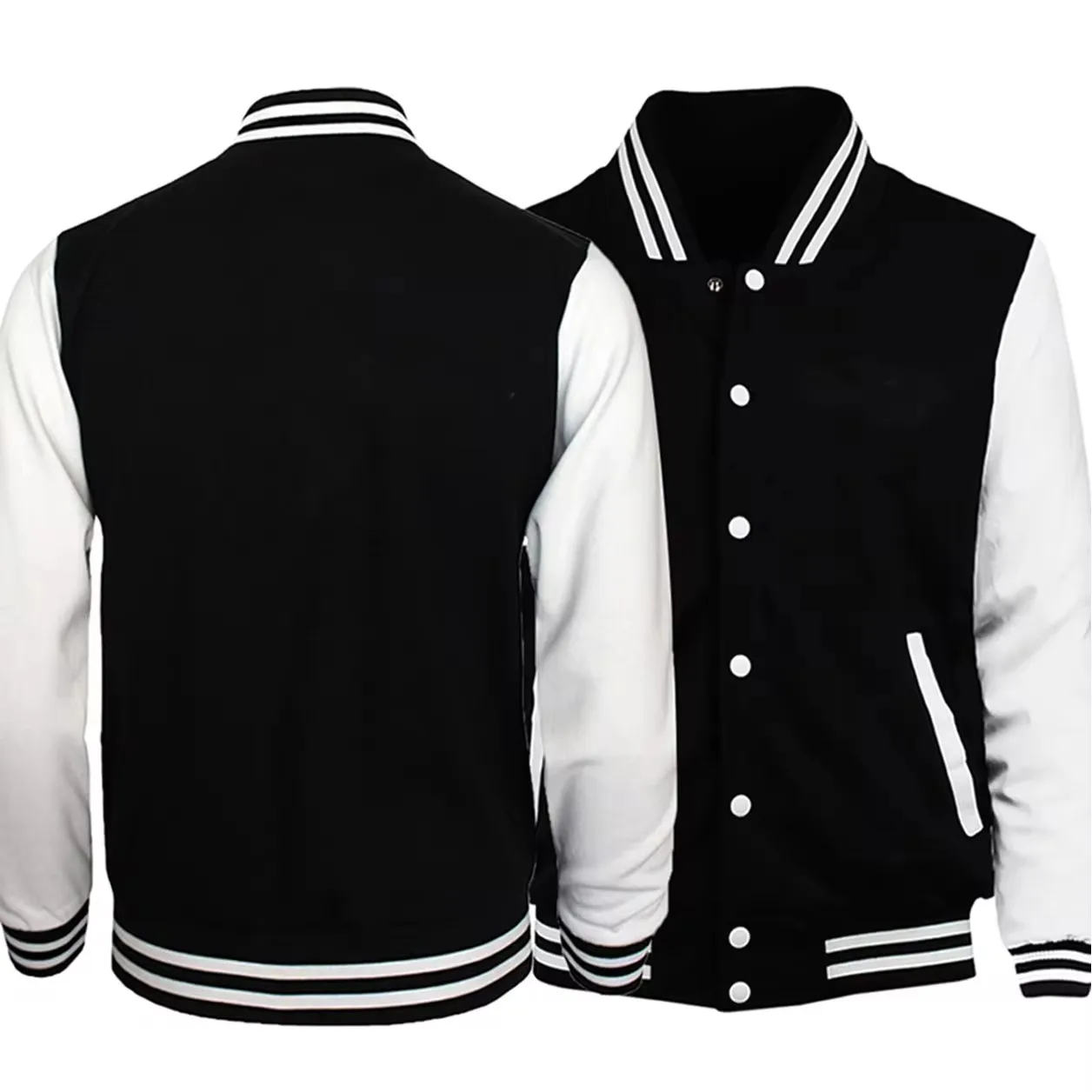 90s Black White Solid Color Jacket Loose Oversized Clothes Casual Men Women Baseball Clothes Personality Street Coat Jackets
90s Black White Solid Color Jacket Loose Oversized Clothes Casual Men Women Baseball Clothes Personality Street Coat Jackets