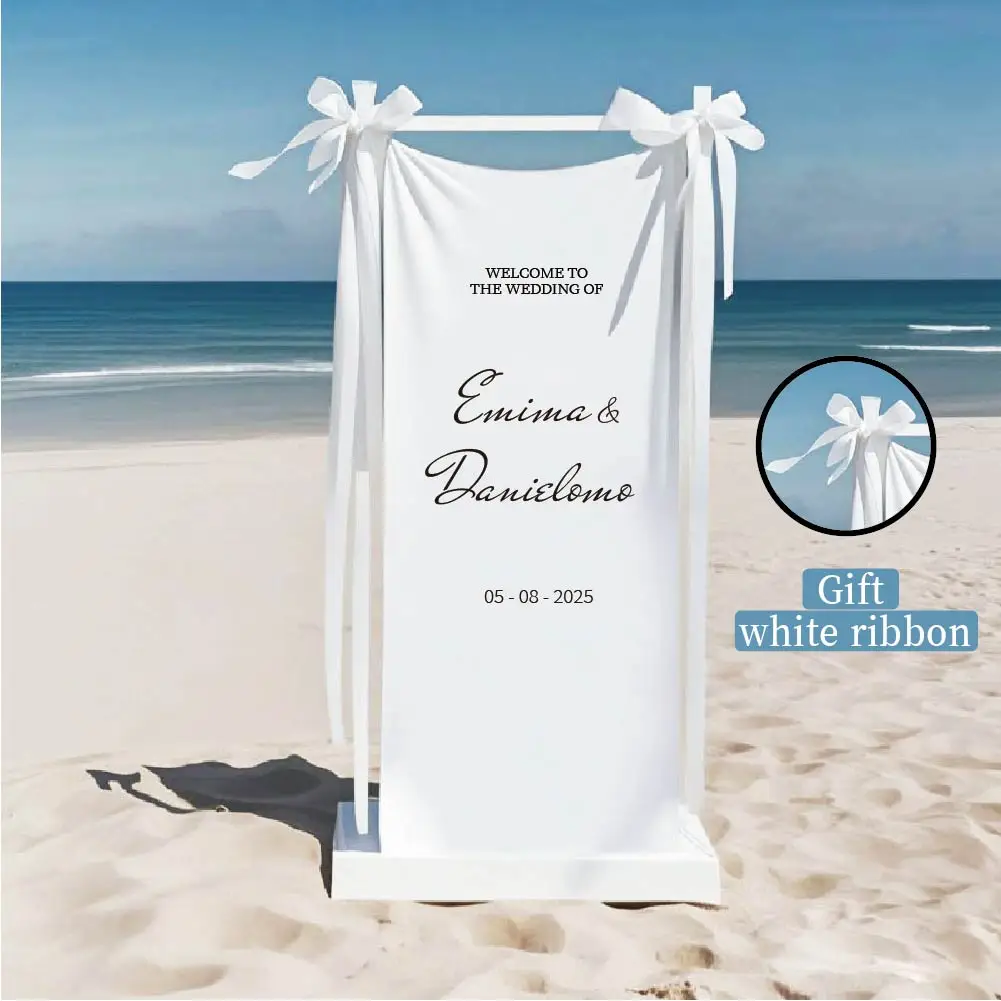 Свадебный знак приветствия - Тканевый свадебный баннер - Тканевый свадебный знак с цитатой - Тканевый баннер с именем невесты
Свадебный знак приветствия - Тканевый свадебный баннер - Тканевый свадебный знак с цитатой - Тканевый баннер с именем невесты