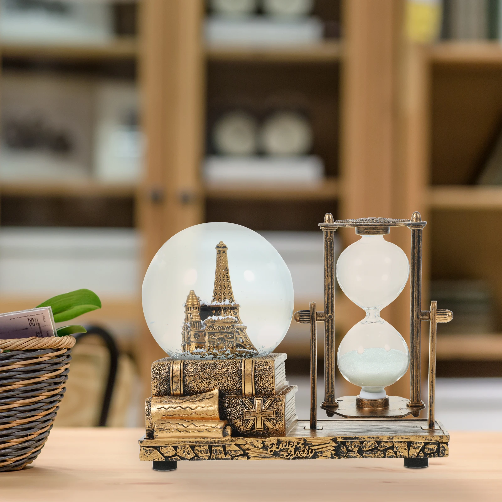 Retro Iron Tower S Clock Crystal Ball Music Box Glowing Desk nament Resin Craft Home Decor Living Room Table Office Art
Retro Iron Tower S Clock Crystal Ball Music Box Glowing Desk nament Resin Craft Home Decor Living Room Table Office Art