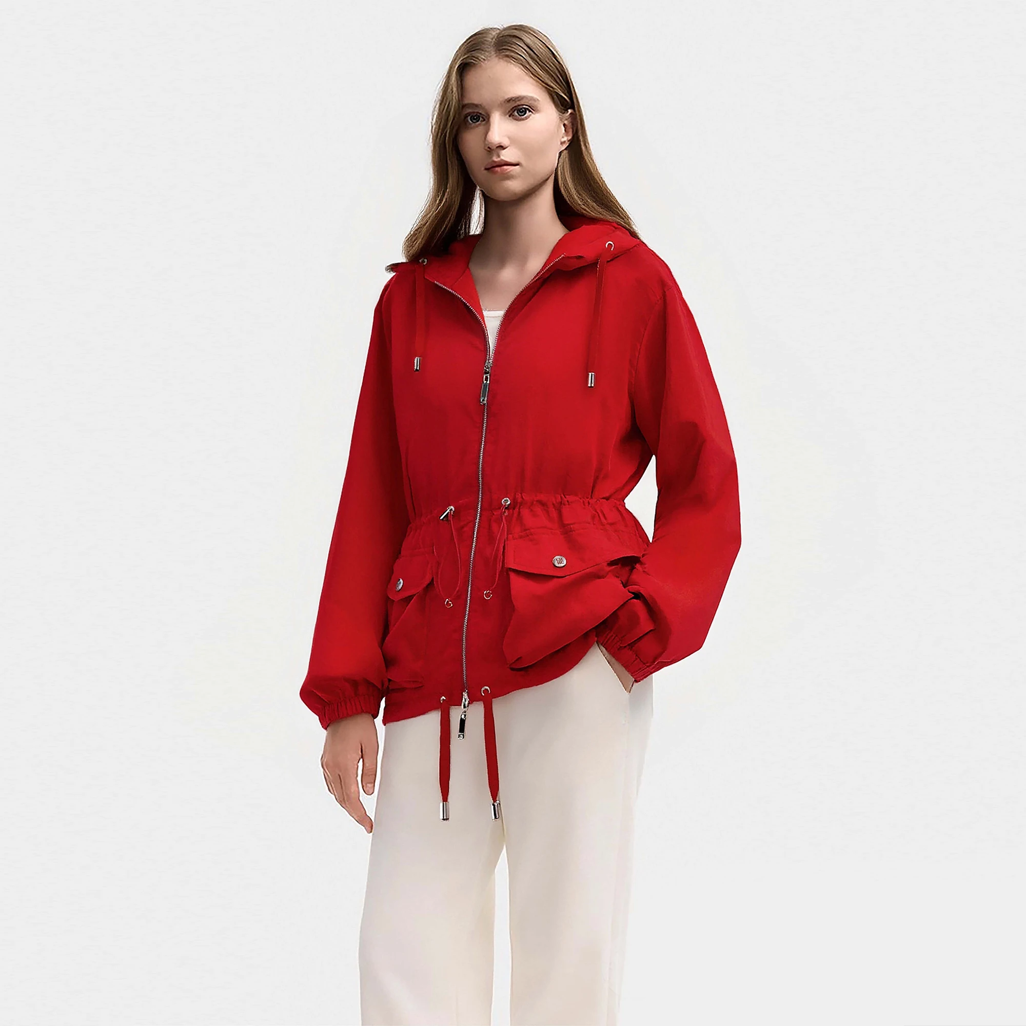 CHCH Women's Jacket Fashion Spring Autumn Outdoor Windproof Ladies Stormtrooper Jacket Drawstring Waist Design Female Thin Coat
CHCH Women's Jacket Fashion Spring Autumn Outdoor Windproof Ladies Stormtrooper Jacket Drawstring Waist Design Female Thin Coat