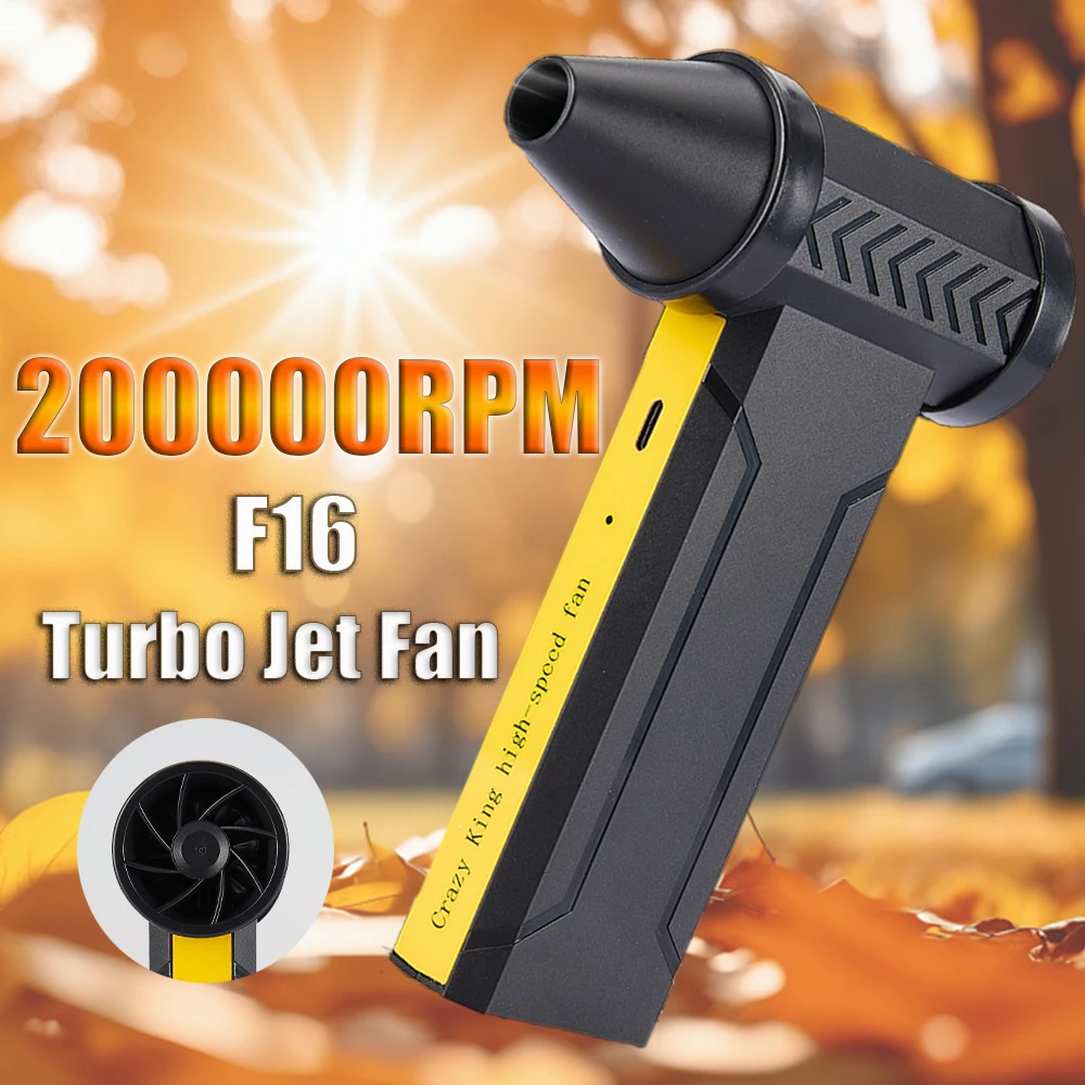Turbo Jet Blower 200000RPM Electric Air Duster 10000mAh Powerful Air Blower Handheld Turbo Jet Fan for Car Cleaning Tool Outdoor
Turbo Jet Blower 200000RPM Electric Air Duster 10000mAh Powerful Air Blower Handheld Turbo Jet Fan for Car Cleaning Tool Outdoor