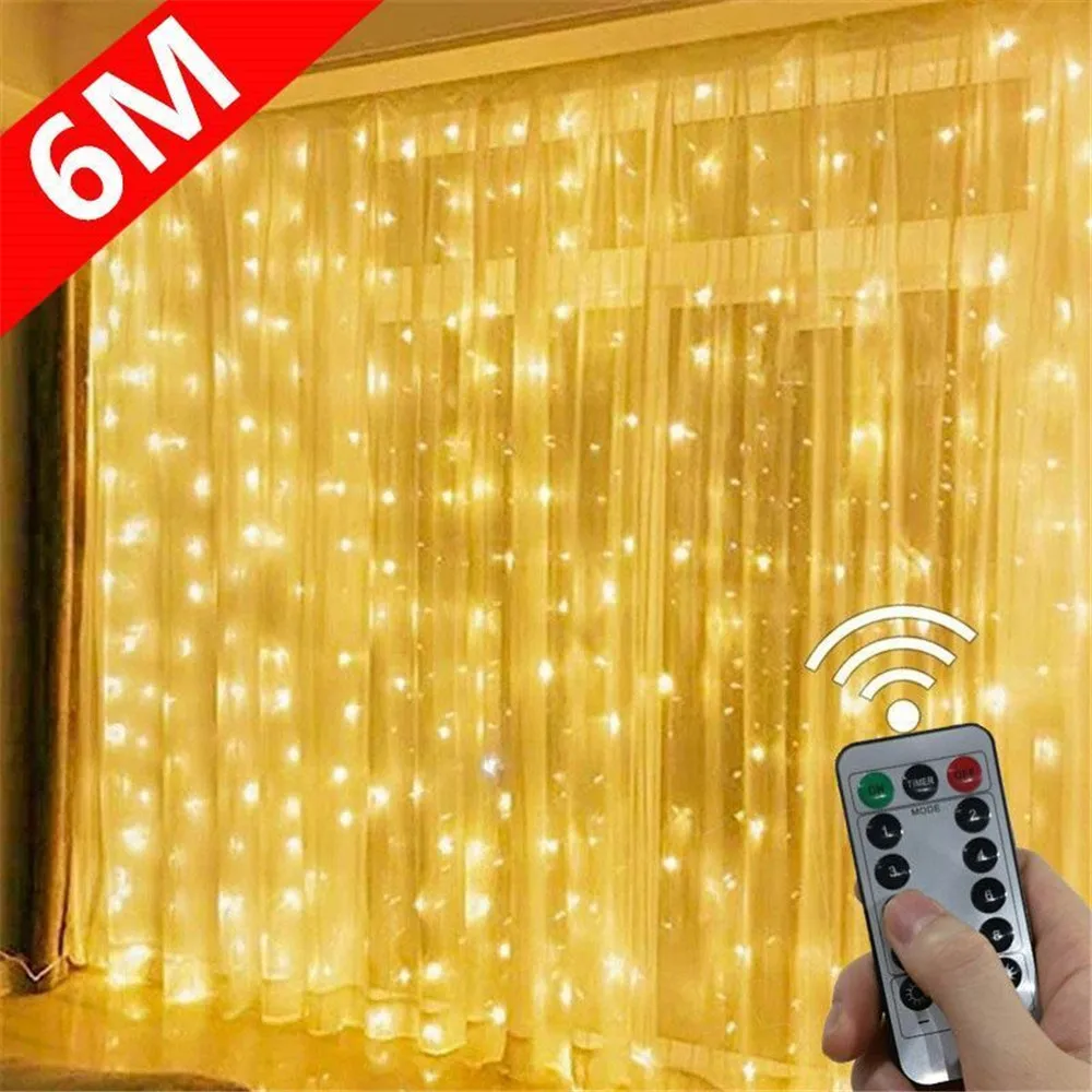 6/3M New Year 2025 Holiday Light LED Wedding Fairy String Light 8 Mode Garland USB Curtain Lights Christmas Light Home Decor
6/3M New Year 2025 Holiday Light LED Wedding Fairy String Light 8 Mode Garland USB Curtain Lights Christmas Light Home Decor