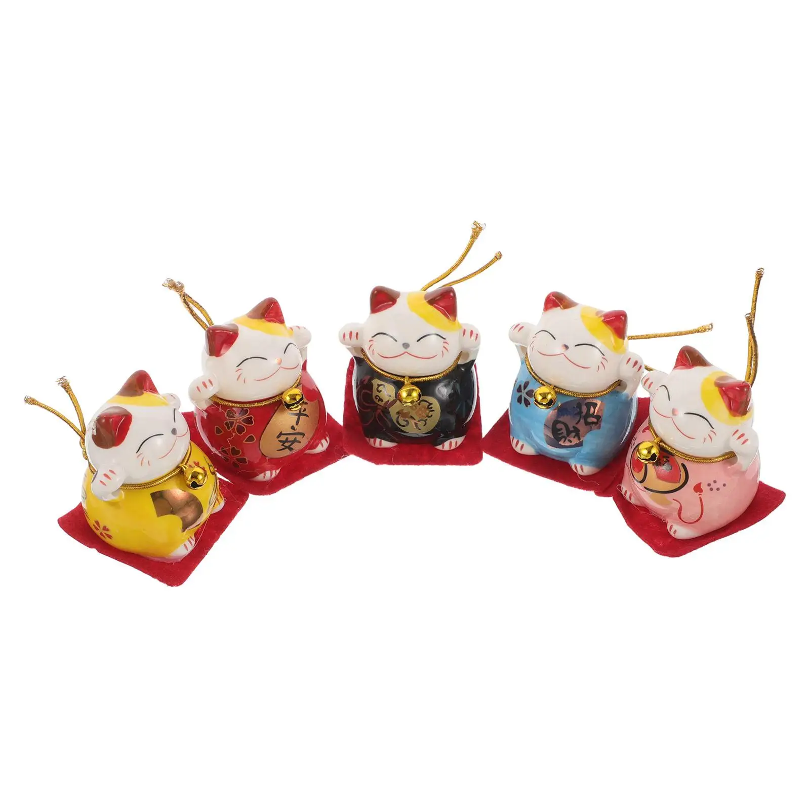 5 Pcs Cat Decoration Small Ceramic Ornament Tabletop Adornment Home Car Feng Shui Gift Photography Prop
5 Pcs Cat Decoration Small Ceramic Ornament Tabletop Adornment Home Car Feng Shui Gift Photography Prop
