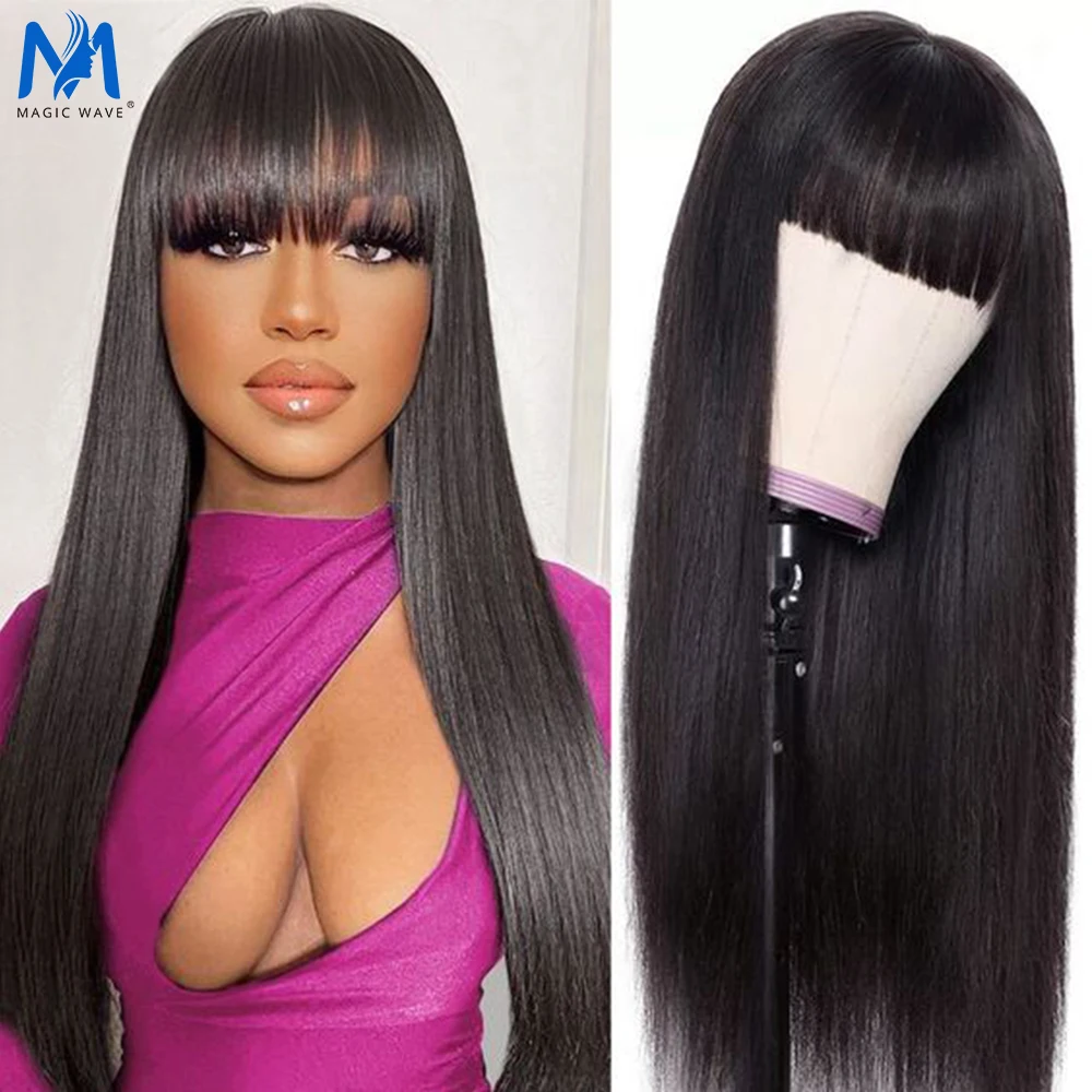 Straight Human Hair Wigs with Bang Full Machine Made for Black Women Brazilian Straight 200 Density 38 40 Inch Long Fringe Wig
Straight Human Hair Wigs with Bang Full Machine Made for Black Women Brazilian Straight 200 Density 38 40 Inch Long Fringe Wig