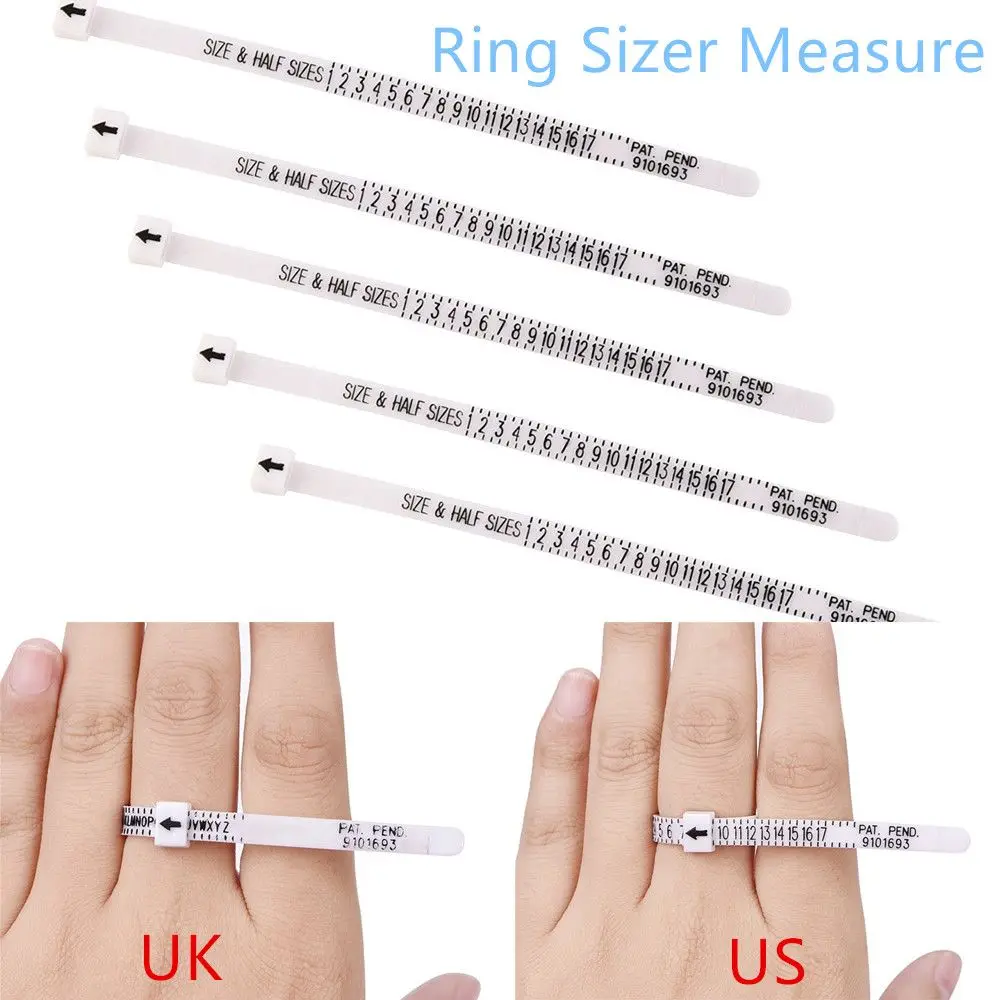 New UK/US British/American Wedding Ring Band Genuine Tester Finger Gauge Ring Sizer Measure
New UK/US British/American Wedding Ring Band Genuine Tester Finger Gauge Ring Sizer Measure