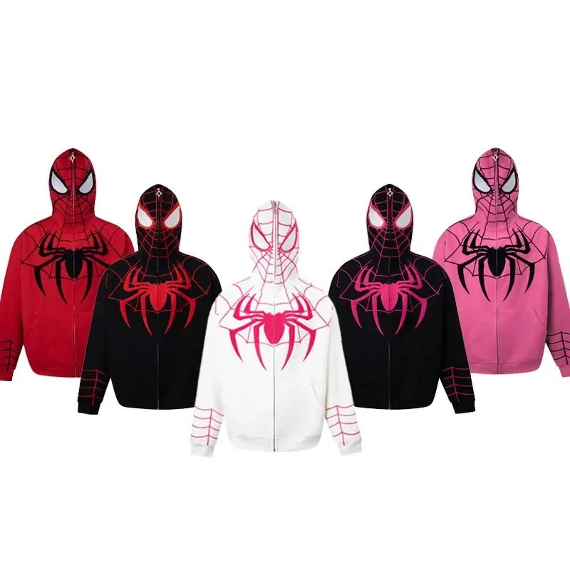 Y2K Spiderman Hoodie Gothic Embroidery Hooded Zip Up Jecket Superhero Anime Casual Hip Hop Harajuku Cosplay Adult Sweatshirt Top
Y2K Spiderman Hoodie Gothic Embroidery Hooded Zip Up Jecket Superhero Anime Casual Hip Hop Harajuku Cosplay Adult Sweatshirt Top