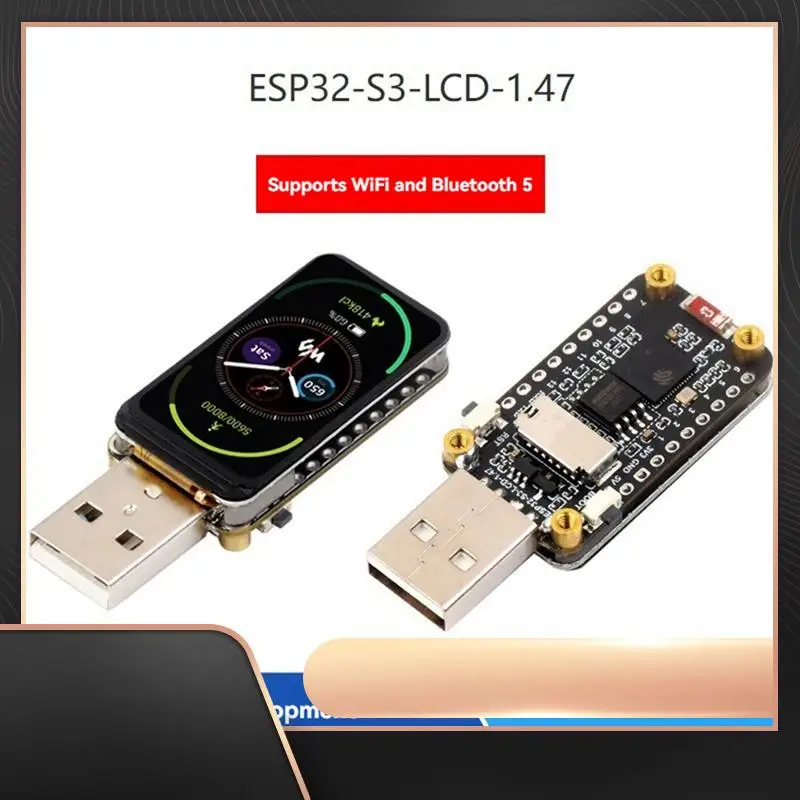 ESP32-S3 1,47-дюймовый ЖК-дисплей, макетная плата, встроенный цветной светодиодный RGB, полноскоростной последовательный порт USB, 2,4 ГГц, Wi-Fi BLE5
ESP32-S3 1,47-дюймовый ЖК-дисплей, макетная плата, встроенный цветной светодиодный RGB, полноскоростной последовательный порт USB, 2,4 ГГц, Wi-Fi BLE5