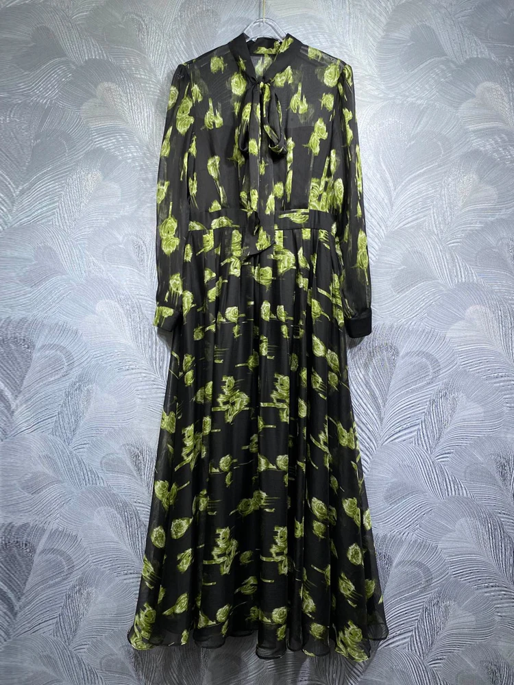 SEQINYY Elegant Black Dress Summer Spring New Fashion Design Women Runway Vintage Yellow Flower Print Chiffon Casual Holiday
SEQINYY Elegant Black Dress Summer Spring New Fashion Design Women Runway Vintage Yellow Flower Print Chiffon Casual Holiday