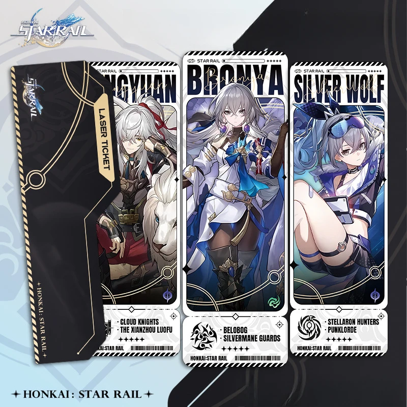 7X21CM Honkai Star Rail Популярная игровая периферия Двусторонняя позолоченная закладка Лазерный билет Школьные принадлежности Красивые канцелярские принадлежности
7X21CM Honkai Star Rail Популярная игровая периферия Двусторонняя позолоченная закладка Лазерный билет Школьные принадлежности Красивые канцелярские принадлежности