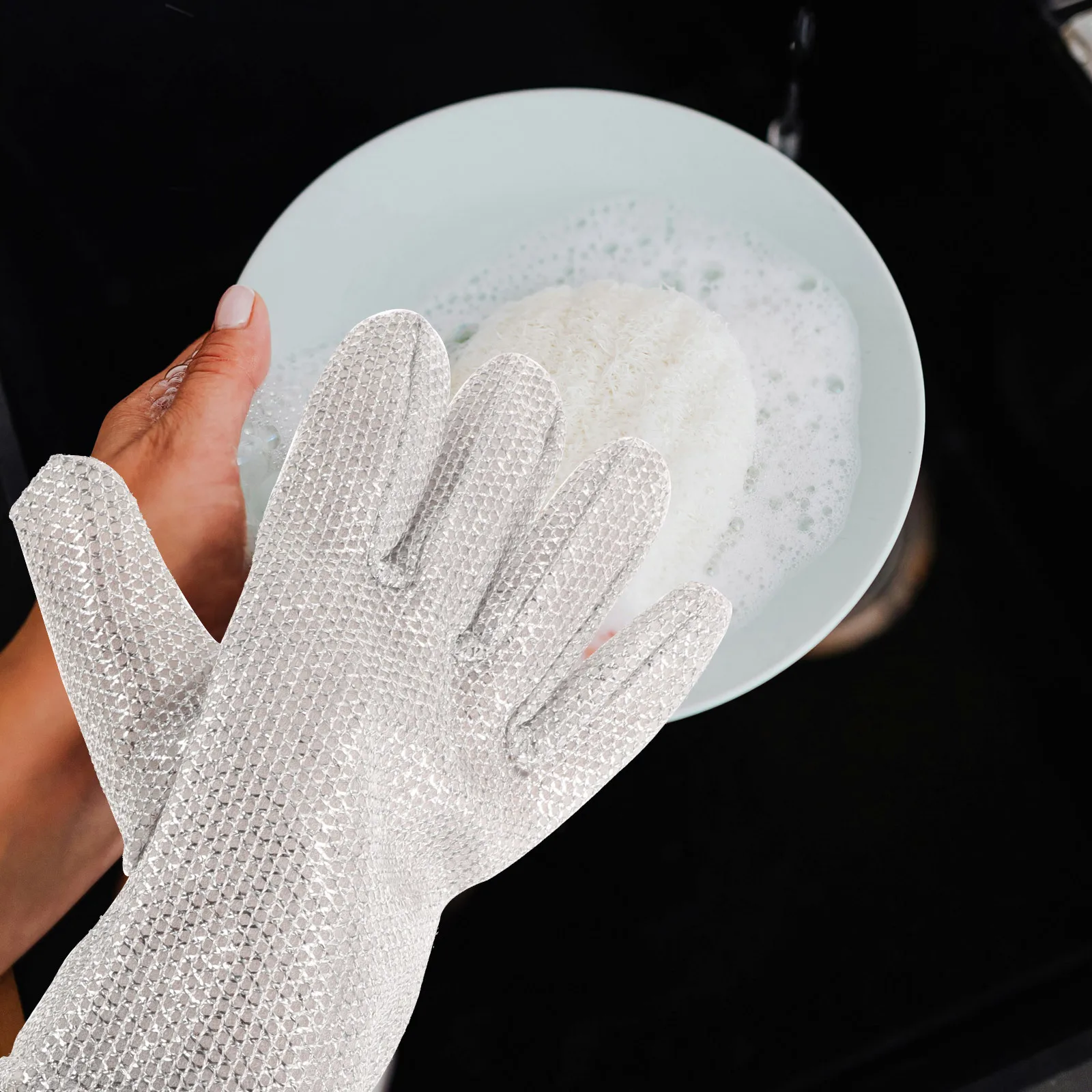 1Pair Washable Dishwashing Gloves Multifunctional Waterproof Scrub Gloves Kitchen Cleaning Reusable Household Cleaning
1Pair Washable Dishwashing Gloves Multifunctional Waterproof Scrub Gloves Kitchen Cleaning Reusable Household Cleaning