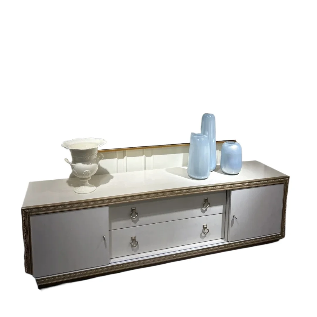 American light luxury living room carved TV cabinet modern cream wind simple villa combination
American light luxury living room carved TV cabinet modern cream wind simple villa combination