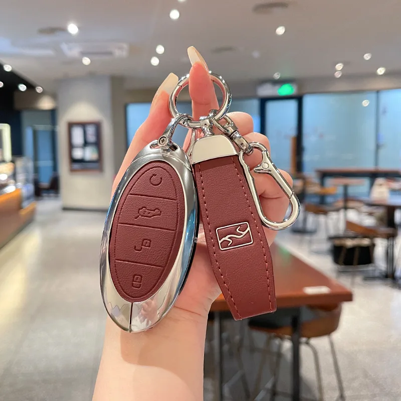 Premium Zinc Alloy Key Cover Case for BYD Yangwang U8/U7/U9 (2025) - Protective Key Fob Shell Key Bag Chain
Premium Zinc Alloy Key Cover Case for BYD Yangwang U8/U7/U9 (2025) - Protective Key Fob Shell Key Bag Chain