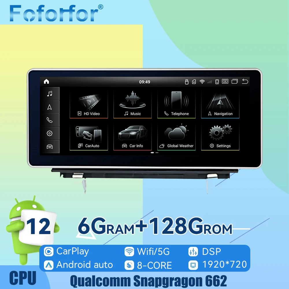 Автомагнитола Qualcomm 662 Android 13 с CarPlay, 256 ГБ, для Audi A3 2013-2019, GPS-навигация, мультимедийный плеер, автомагнитола, головное устройство
Автомагнитола Qualcomm 662 Android 13 с CarPlay, 256 ГБ, для Audi A3 2013-2019, GPS-навигация, мультимедийный плеер, автомагнитола, головное устройство