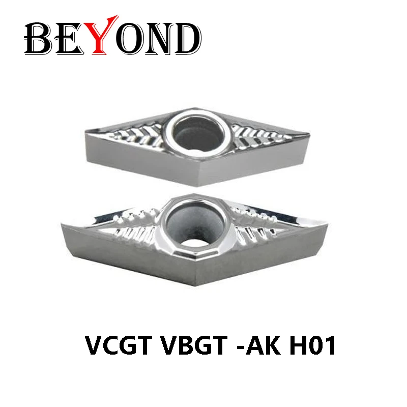 BEYOND VBGT VCGT 110302 110304 110308 160402 160404 160408 AK H01 Carbide Inserts for Aluminum Copper CNC Turning Tools Cutter
BEYOND VBGT VCGT 110302 110304 110308 160402 160404 160408 AK H01 Carbide Inserts for Aluminum Copper CNC Turning Tools Cutter