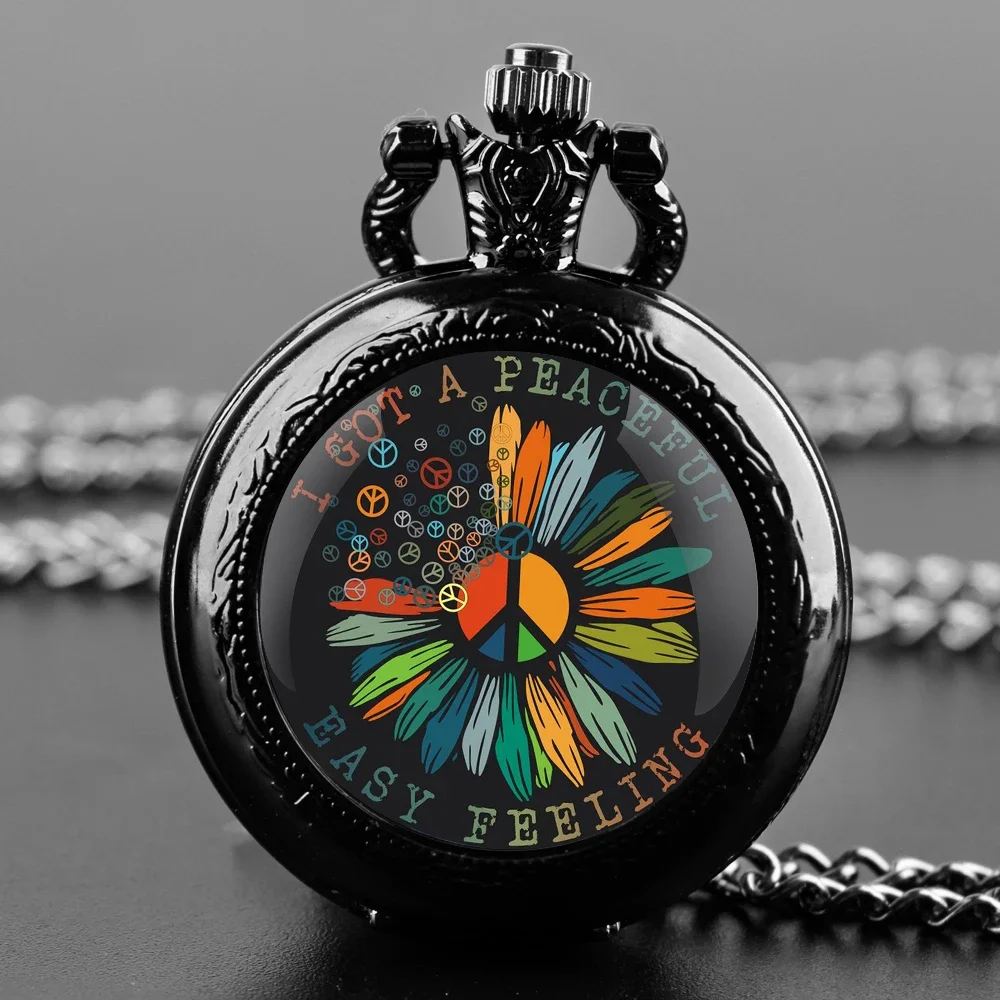 Peace and Love GlassDome Quartz Pocket Watch Arabic Numeral Dial Vintage Men Women Necklace Pendant Creative Clock Gift
Peace and Love GlassDome Quartz Pocket Watch Arabic Numeral Dial Vintage Men Women Necklace Pendant Creative Clock Gift