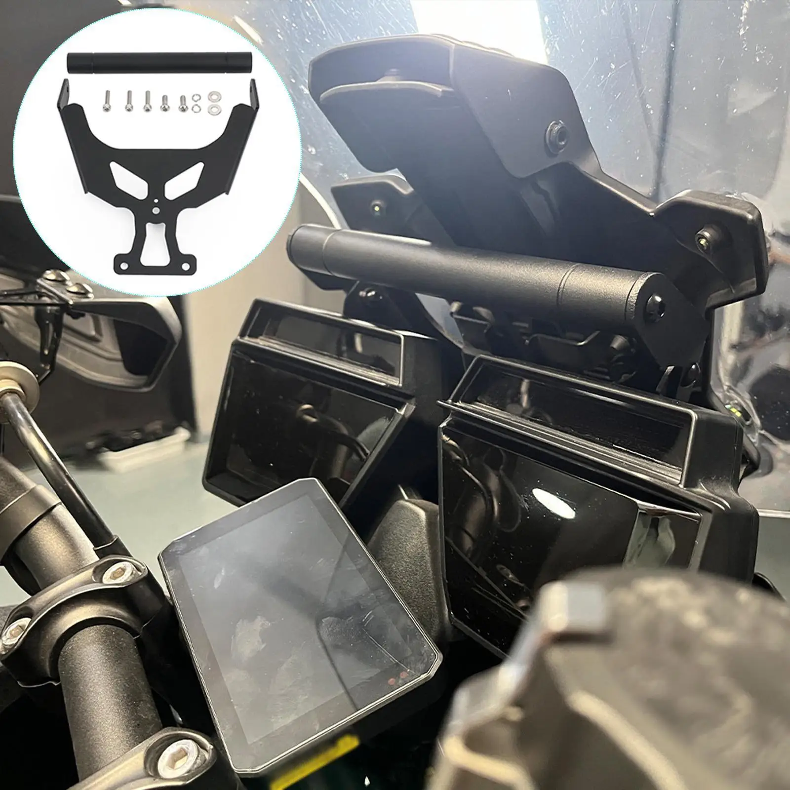 Motorcycle Phone Navigation Bracket Extension Holder Aluminum Alloy Mounting Adapter Holder for Tracer 900GT 2021-2024
Motorcycle Phone Navigation Bracket Extension Holder Aluminum Alloy Mounting Adapter Holder for Tracer 900GT 2021-2024