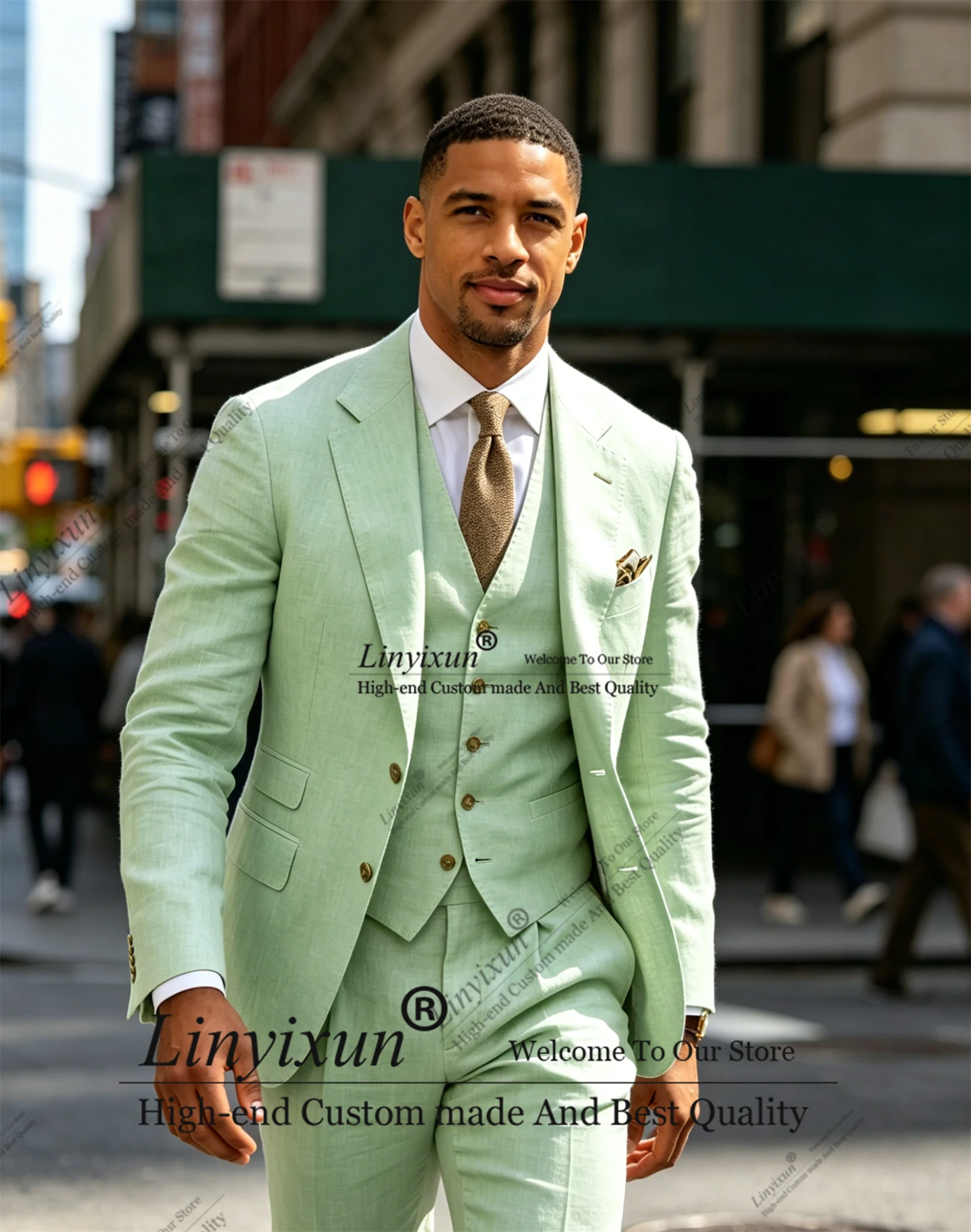 Casual Elegance 3 Pieces Linen Men Suits For Wedding Groom Tuxedo Slim Notch Lapel Blazer Pants for Party Prom Occasionm Outfits
Casual Elegance 3 Pieces Linen Men Suits For Wedding Groom Tuxedo Slim Notch Lapel Blazer Pants for Party Prom Occasionm Outfits