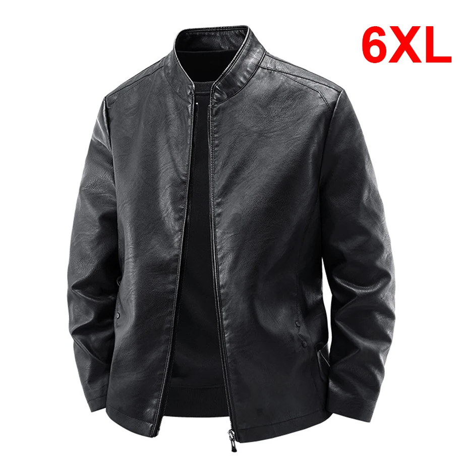 Motorcycle Biker PU Jacket Men 6XL Plus Size Baseball Jacket Coat Fashion Casual Faux Leather Jackets Coats Male
Motorcycle Biker PU Jacket Men 6XL Plus Size Baseball Jacket Coat Fashion Casual Faux Leather Jackets Coats Male