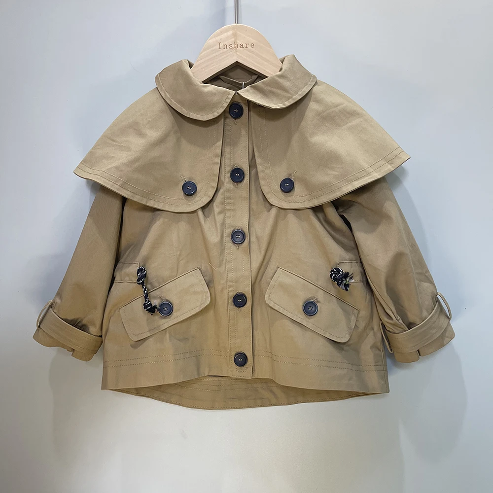 Children Boutique Clothing Autumn Boys And Girls Khaki Long-Sleeved Windbreaker Cotton Jacket British WIndproof Fashion 4-12Y
Children Boutique Clothing Autumn Boys And Girls Khaki Long-Sleeved Windbreaker Cotton Jacket British WIndproof Fashion 4-12Y