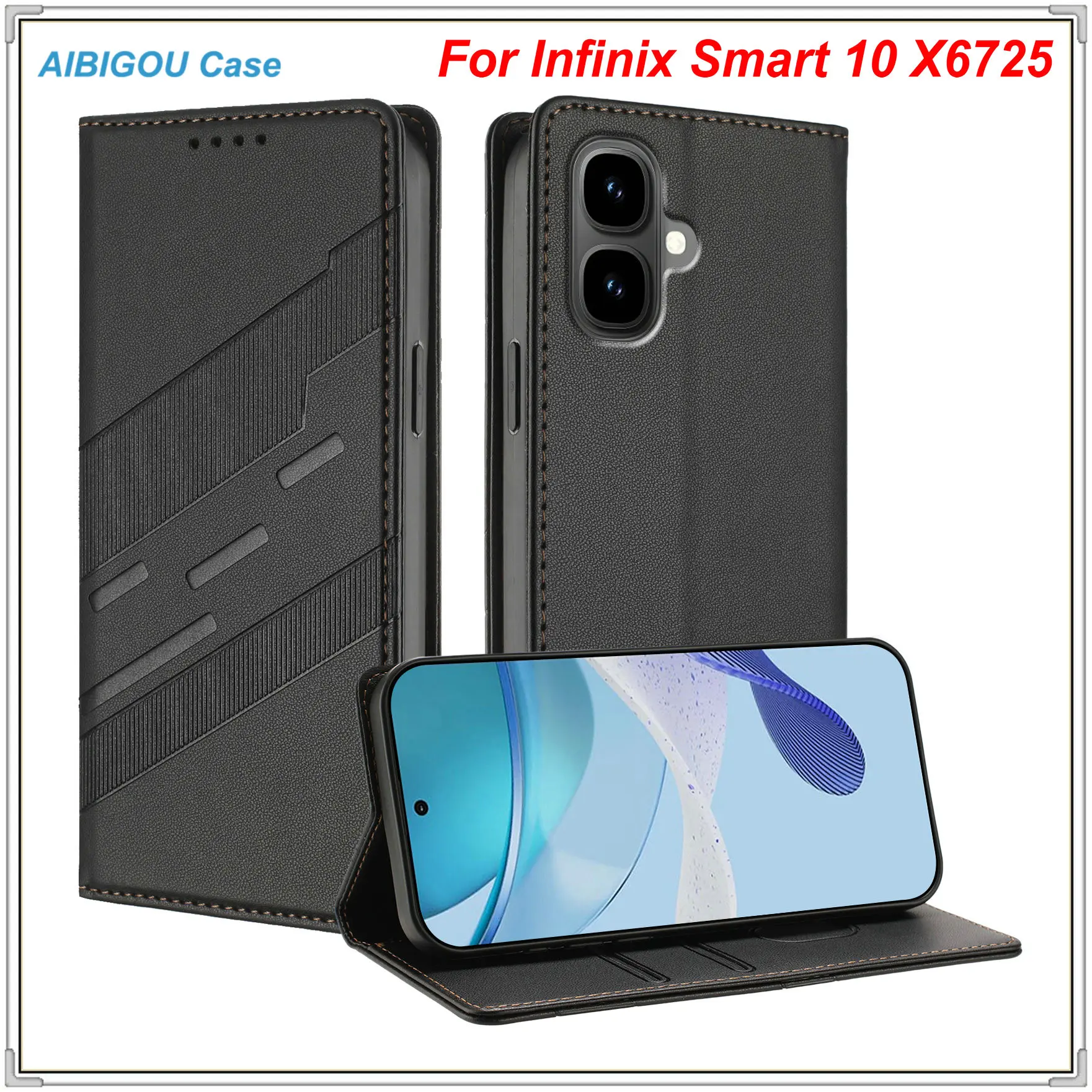 Роскошный кожаный чехол для Infinix Smart 10 X6725, ретро-кожаный кошелек, откидной магнит, полное покрытие, сумки для телефонов Infinix Smart10 Funda
Роскошный кожаный чехол для Infinix Smart 10 X6725, ретро-кожаный кошелек, откидной магнит, полное покрытие, сумки для телефонов Infinix Smart10 Funda