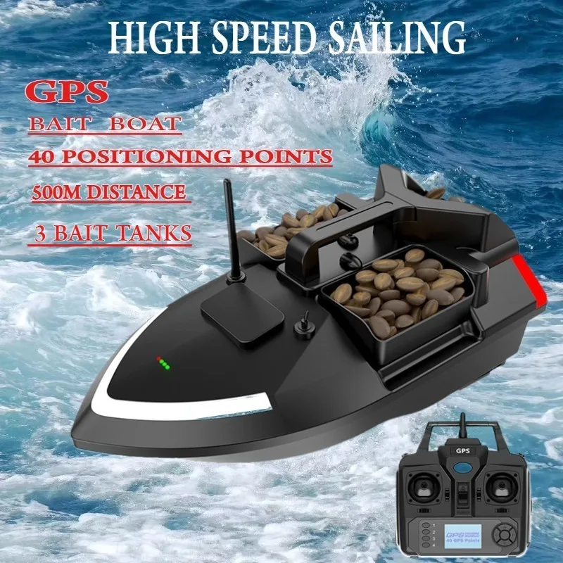 GPS Fishing Bait Boat Dual Motor 500m Remote Control Fish Finder 1.5KG Loading Support Automatic Cruise Return Route
GPS Fishing Bait Boat Dual Motor 500m Remote Control Fish Finder 1.5KG Loading Support Automatic Cruise Return Route