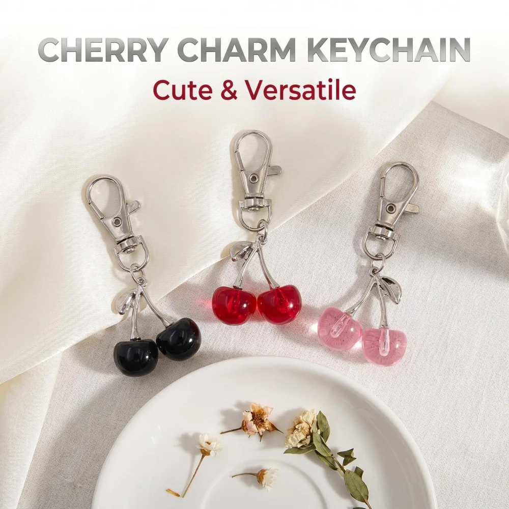 Creativity Design Sense Fashion Cute Bag Keyring Stainless Steel Pendant Accessories Car Keychain Popular Fruit Cherry Couples
Creativity Design Sense Fashion Cute Bag Keyring Stainless Steel Pendant Accessories Car Keychain Popular Fruit Cherry Couples