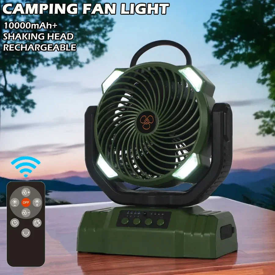 USB Rechargeable Camping Fan Light Remote Control Cordless Table Fan Portable Air Circulator Shaking Head Camping Hook Fan Light
USB Rechargeable Camping Fan Light Remote Control Cordless Table Fan Portable Air Circulator Shaking Head Camping Hook Fan Light