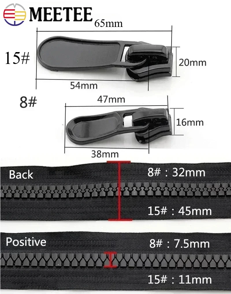 8#15# Large Resin Zipper 70-150cm Double/Single Slider Open-end Zips Down Jacket Tent Long Zip Repair Kit DIY Sewing Accessories
8#15# Large Resin Zipper 70-150cm Double/Single Slider Open-end Zips Down Jacket Tent Long Zip Repair Kit DIY Sewing Accessories