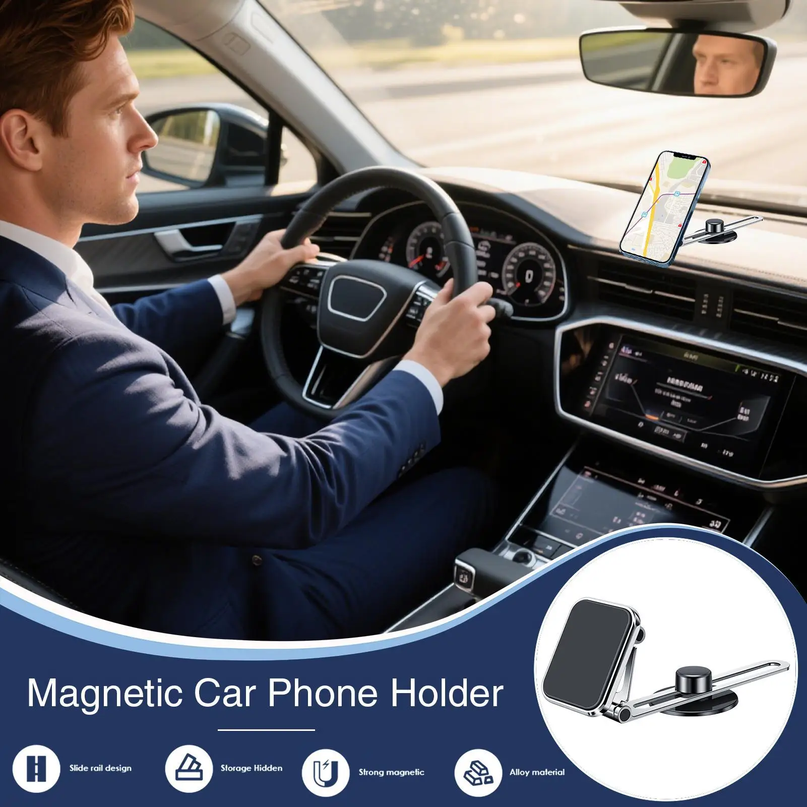 Magnet Car Phone Holder Strong Magnet Phone Stand Adjustable Rotating Strong Holder For Auto Truck Men Safe Driving Women
Magnet Car Phone Holder Strong Magnet Phone Stand Adjustable Rotating Strong Holder For Auto Truck Men Safe Driving Women