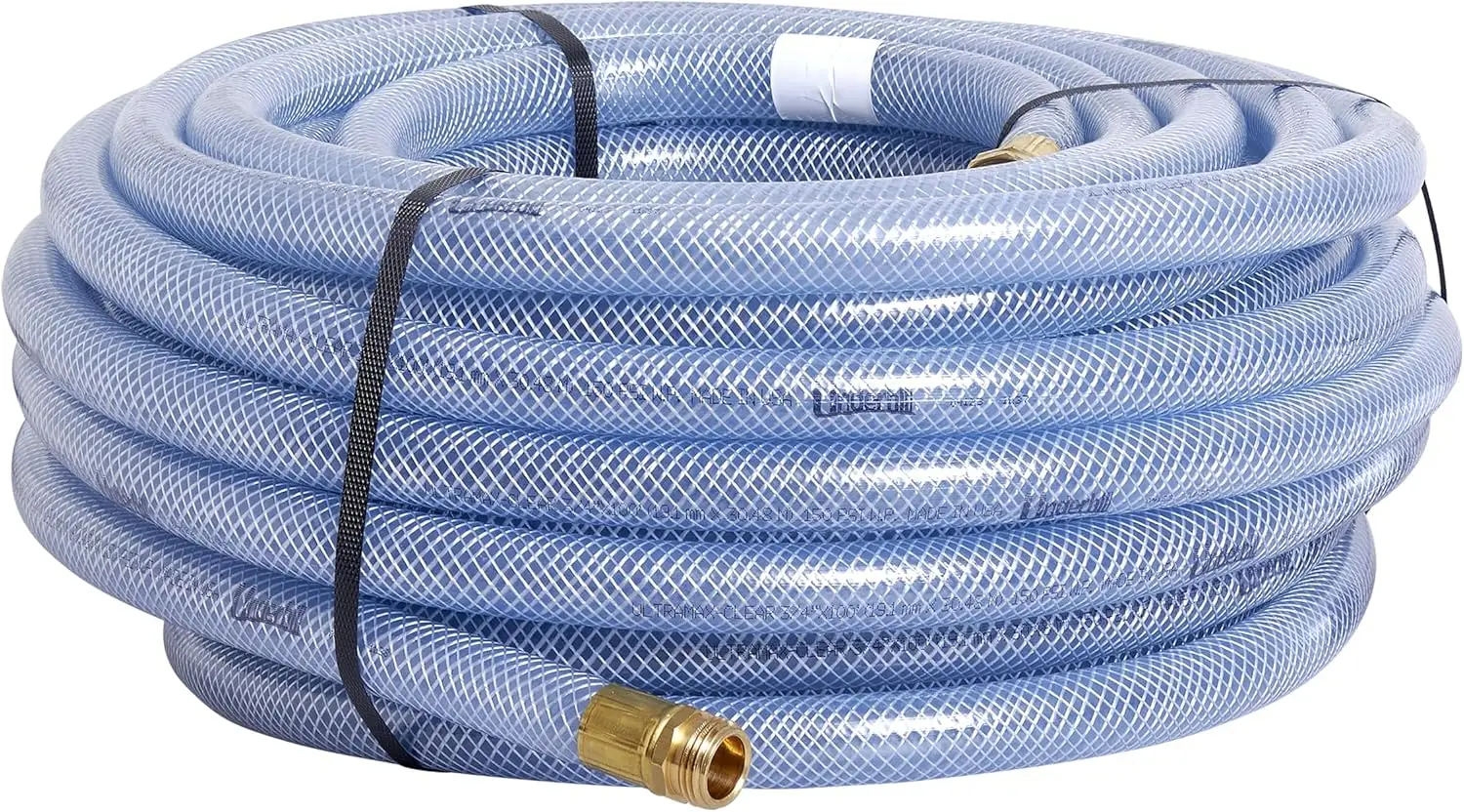 UltraMax Commercial Garden Water Hose 100 ft, Flexible, Anti-Kink, Non-Conductive, 600 psi, H75-100C, 3/4 Inch x 100 ft, Clear
UltraMax Commercial Garden Water Hose 100 ft, Flexible, Anti-Kink, Non-Conductive, 600 psi, H75-100C, 3/4 Inch x 100 ft, Clear