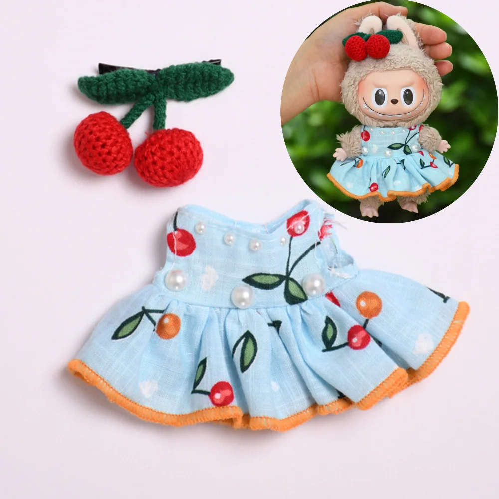 for labubu Mini Doll Outfit Soft Knitted Sweater Suit Doll Accessory Cherry Pleated Skirt Hairpin Set for Kid DIY Creative Toy
for labubu Mini Doll Outfit Soft Knitted Sweater Suit Doll Accessory Cherry Pleated Skirt Hairpin Set for Kid DIY Creative Toy