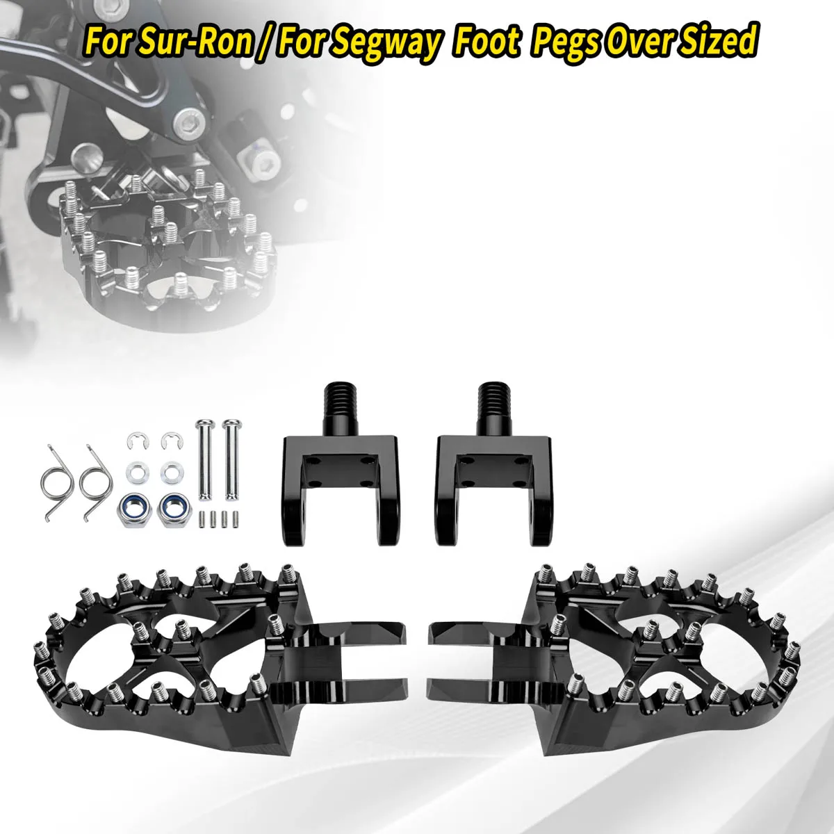 1 пара подножек для мотоцикла, увеличенные подножки, педали, черные подножки для Segway X160 и X260 Sur-ron Light Bee X/LBX
1 пара подножек для мотоцикла, увеличенные подножки, педали, черные подножки для Segway X160 и X260 Sur-ron Light Bee X/LBX