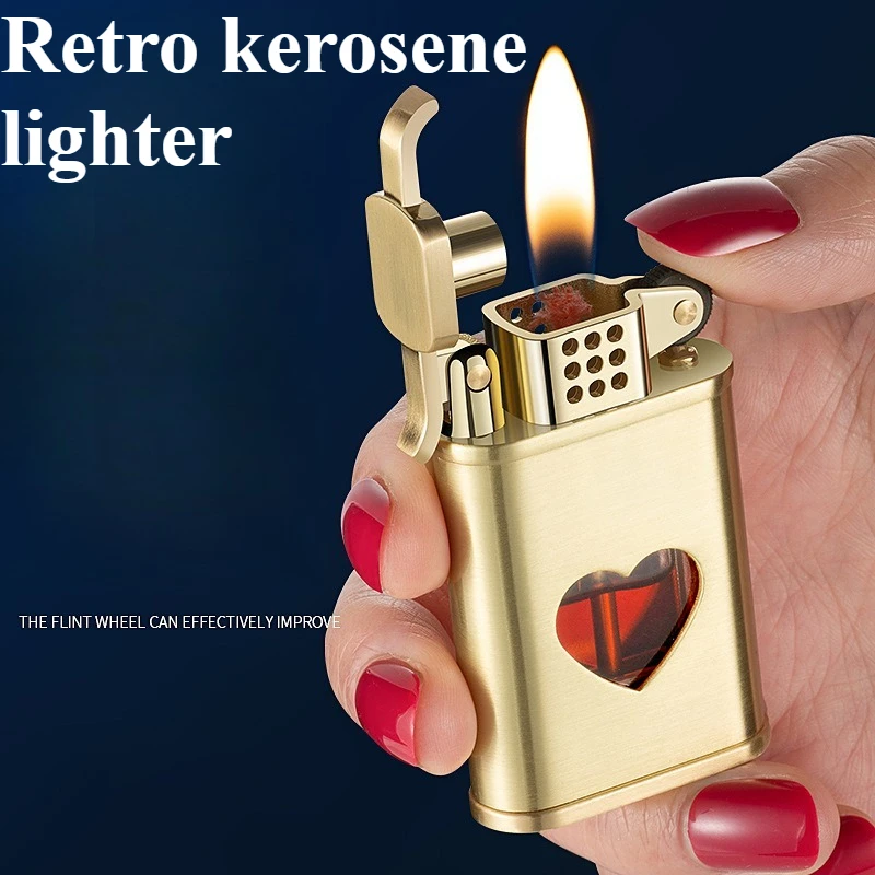 Metal Windproof Transparent Case Lighter Fashionable Grinding Wheel Open Flame High-end Men's Cigarette Accessory Gift
Metal Windproof Transparent Case Lighter Fashionable Grinding Wheel Open Flame High-end Men's Cigarette Accessory Gift