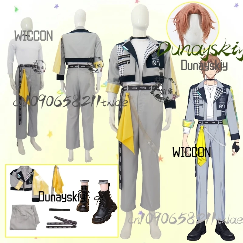 18trip Nanamegi Nanaki Female Male Cosplay Costumes Wig Props Boots Gray Yellow Idol Stage Coat Pants Set Carnival Fans Gift
18trip Nanamegi Nanaki Female Male Cosplay Costumes Wig Props Boots Gray Yellow Idol Stage Coat Pants Set Carnival Fans Gift