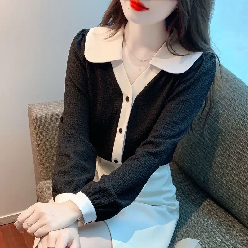 2024 Spring and Autumn New Long-sleeved Chiffon Shirt Women's Chic Small Tops Western Style Bottoming Small Shirts
2024 Spring and Autumn New Long-sleeved Chiffon Shirt Women's Chic Small Tops Western Style Bottoming Small Shirts