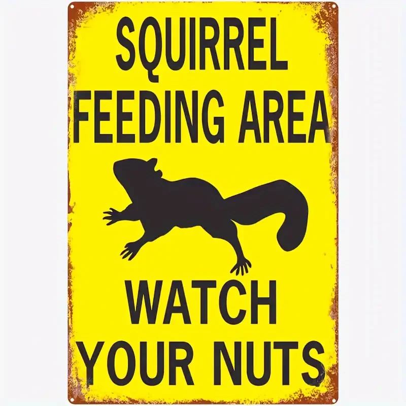 1pc Rustic Vintage Metal Squirrel Feeding Area Wall Decor - Eye-Catching Tin Logo Art - Durable 30cm*20cm Home Accent for Indoor
1pc Rustic Vintage Metal Squirrel Feeding Area Wall Decor - Eye-Catching Tin Logo Art - Durable 30cm*20cm Home Accent for Indoor