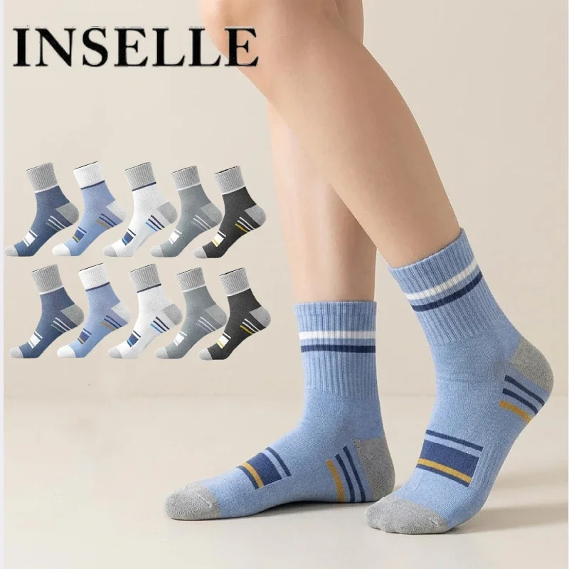 Women's socks, spring and summer thin mid length socks, made of pure cotton, anti odor and sweat absorbing stripes
Women's socks, spring and summer thin mid length socks, made of pure cotton, anti odor and sweat absorbing stripes