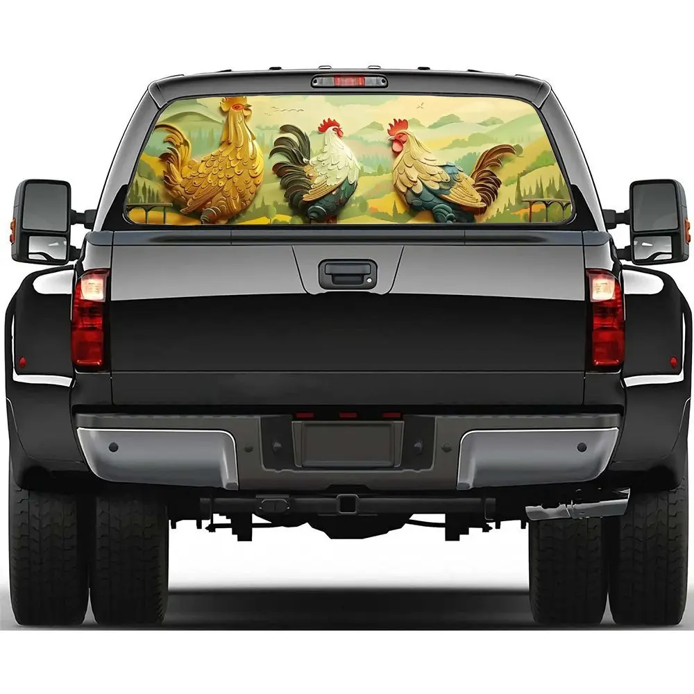 Funny and Creative Rooster Patterns Car Rear Windshield Sticker Truck Window See Through Perforated Back Window Vinyl Wrap Decal
Funny and Creative Rooster Patterns Car Rear Windshield Sticker Truck Window See Through Perforated Back Window Vinyl Wrap Decal