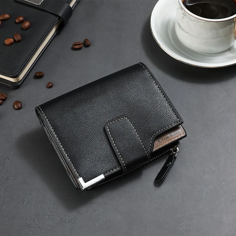 PU Leather Short Luxury Men Wallets Zipper Coin Pocket Card Holder Male Wallet Clutch Photo Holder Brand Man Purses Wallet
PU Leather Short Luxury Men Wallets Zipper Coin Pocket Card Holder Male Wallet Clutch Photo Holder Brand Man Purses Wallet