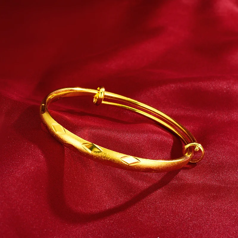Premium 9999 women's gold bracelet, diamond pattern handmade jewelry, 24k real gold thrust bracelet jewelry
Premium 9999 women's gold bracelet, diamond pattern handmade jewelry, 24k real gold thrust bracelet jewelry