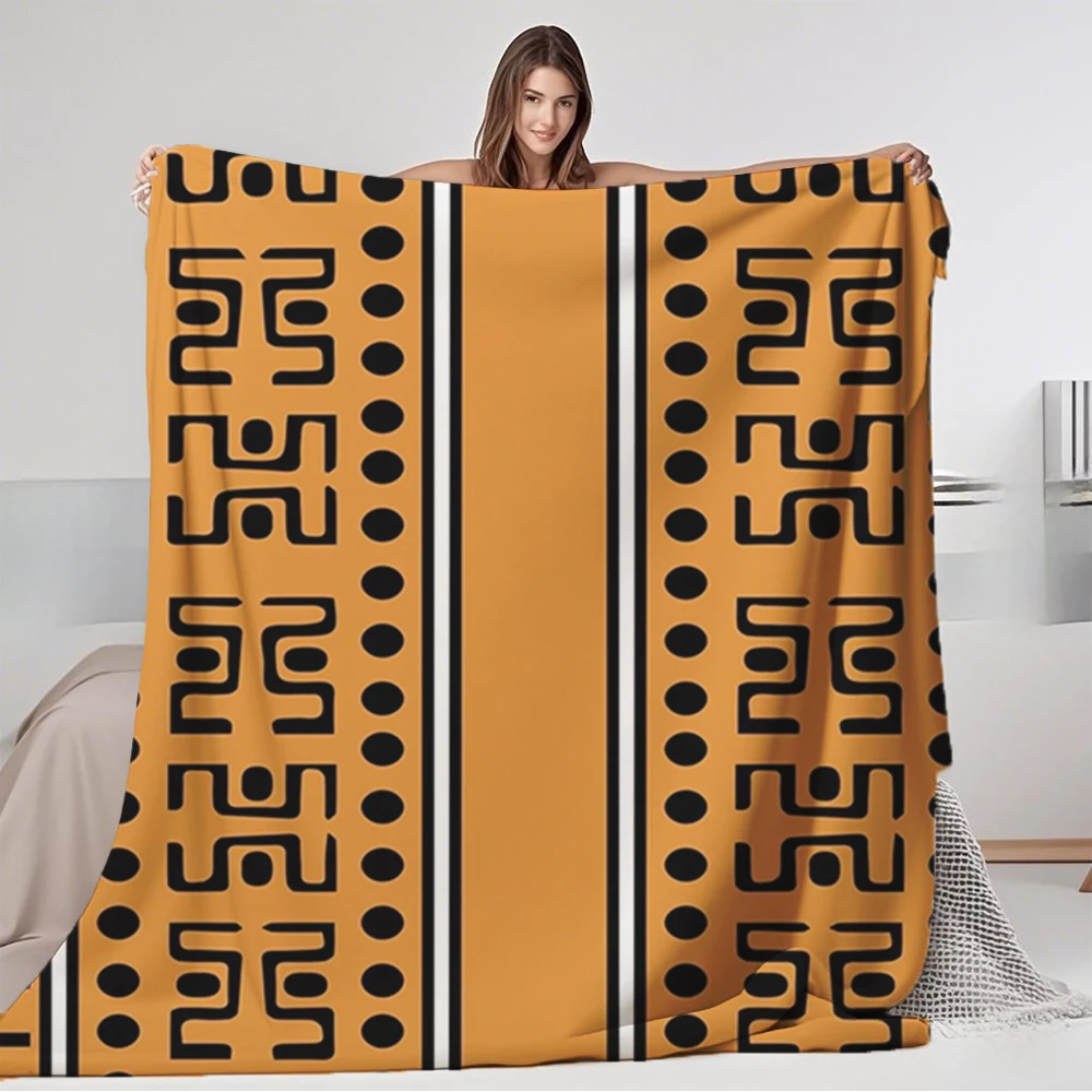 Seasonal Decor Mid-century Modern Flannel Blanket Bogolan Orange Coverlet Thermal Blanket Durable Blankets For Family Guest Room
Seasonal Decor Mid-century Modern Flannel Blanket Bogolan Orange Coverlet Thermal Blanket Durable Blankets For Family Guest Room